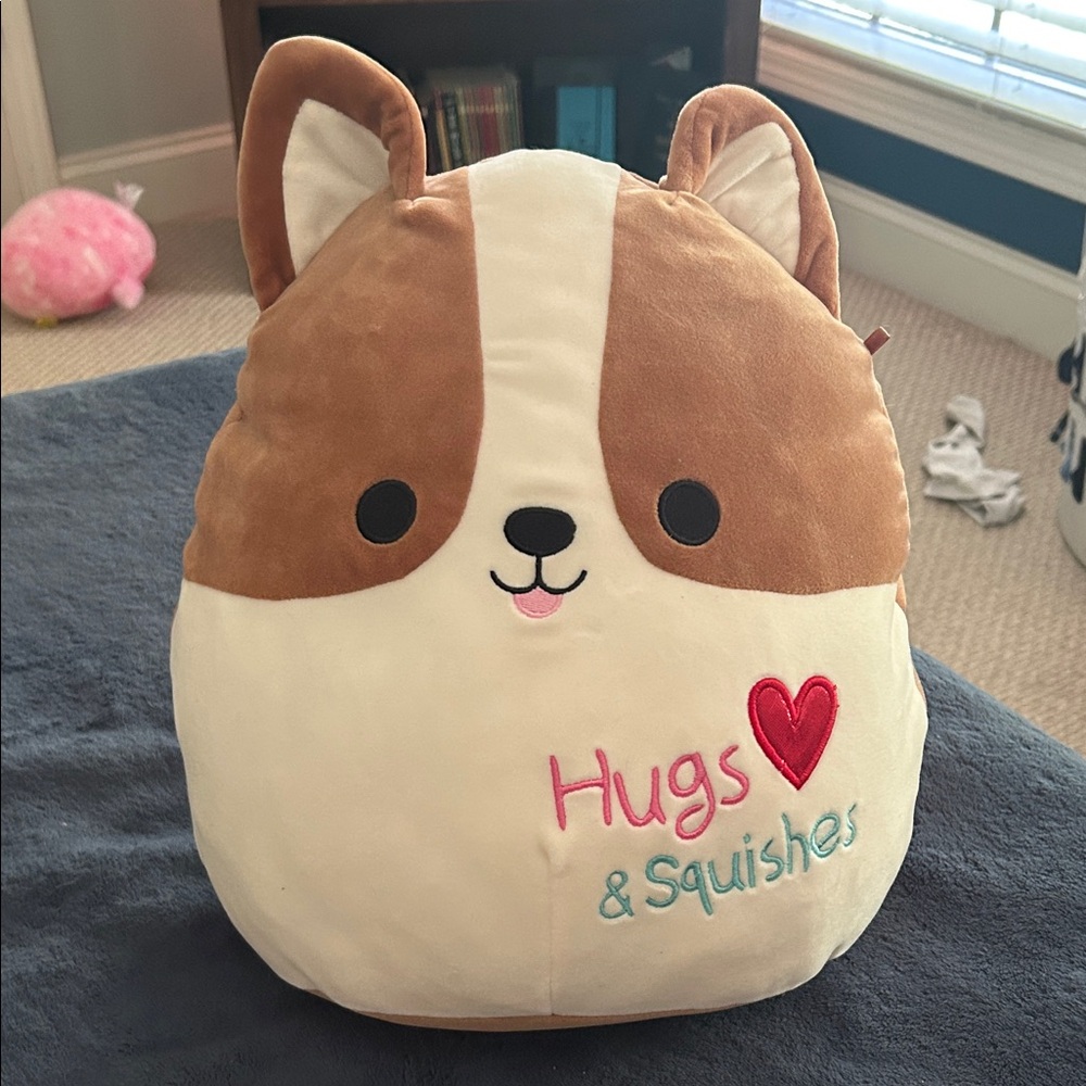 Squishmallows Brown and Cream Stuffed Animal